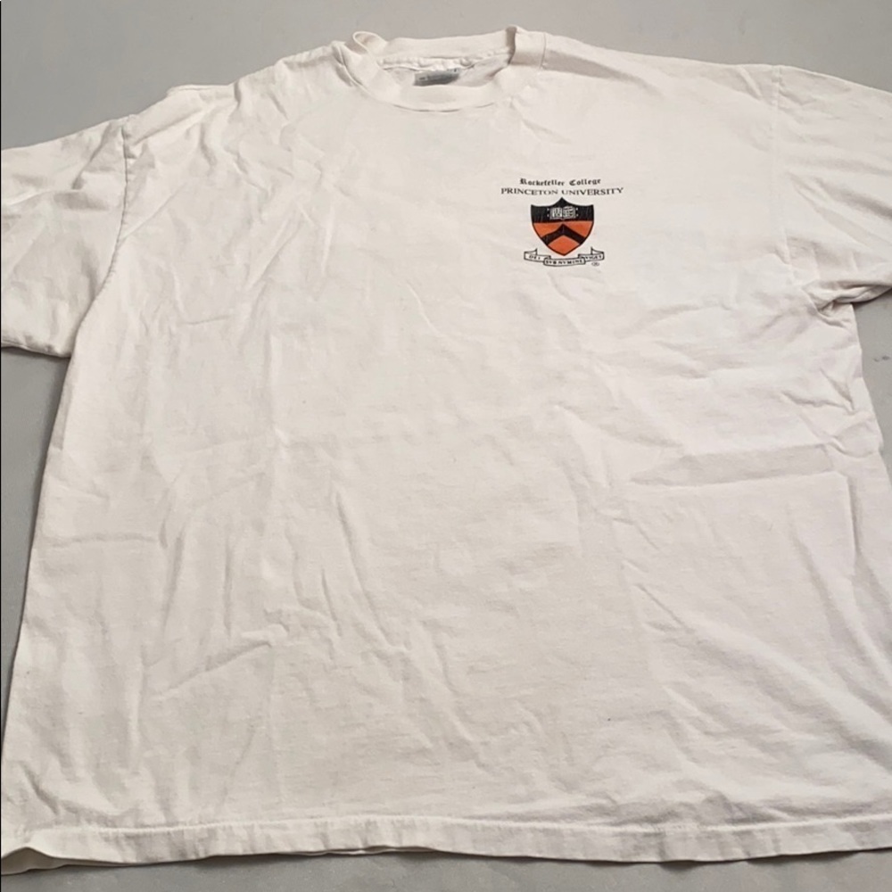 Hanes Princeton University vintage white short sleeve crew neck t-shirt